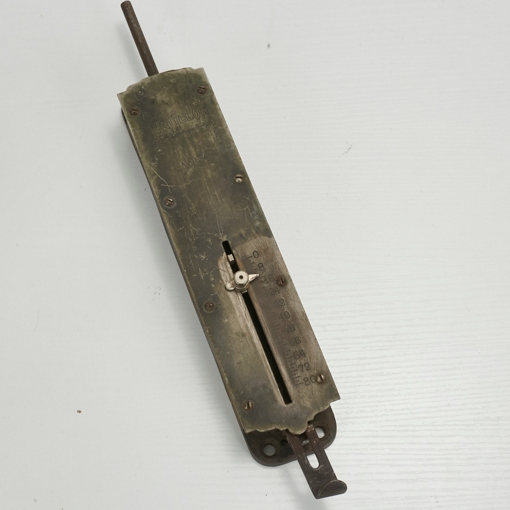 Chatillon Gauge-F Tension Scale Vintage New York USA Brass Industrial 80lb